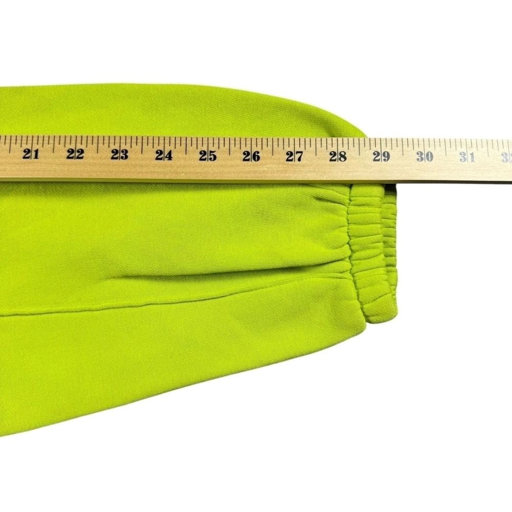 Nike Sweatpants Mens XS Fleece Joggers Swoosh Logo Neon Workout Gym Activewear - Picture 6 of 6